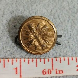 Vintage Gold Military Uniform Style Button